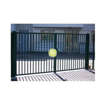 Portail barreaudé 25x25 A49 pivotant - Portails industriels pivotants - 2 Portail barreaudé 25x25 A49 pivotant - Portails industriels pivotants - 2