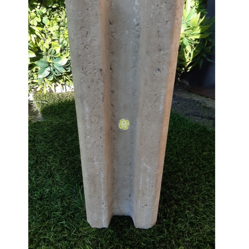 Poteau béton INTERMÉDIAIRE pour Simple face - Clôture béton imitation PIERRE SIMPLE FACE - 4