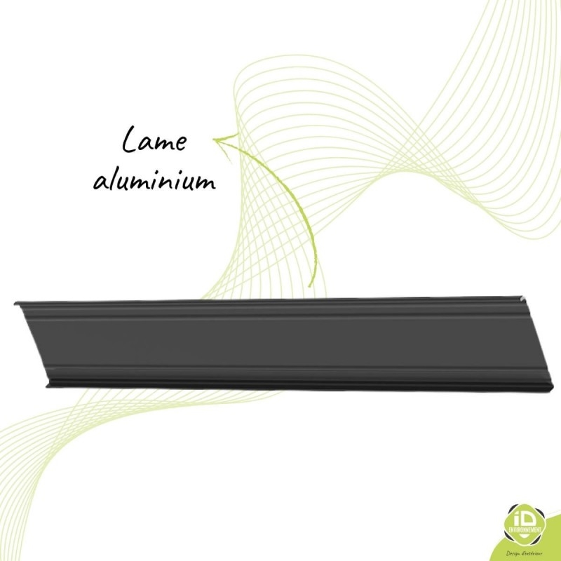 ID-Environnement - Kit d'occultation (brise-vue) en aluminium - Lame aluminium
