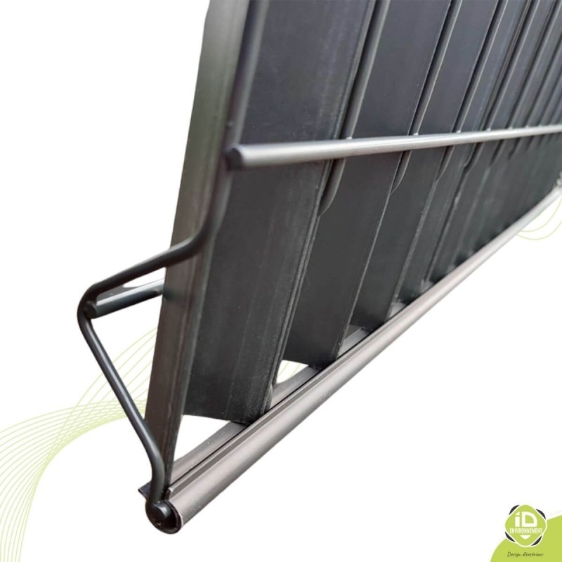 ID-Environnement - Kit d'occultation (brise-vue) Polypropylène en V - Clip de finition bas
