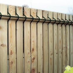 ID-Environnement - Kit d'occultation (brise-vue) en Bois MÉLÈZE - Lame - Zoom