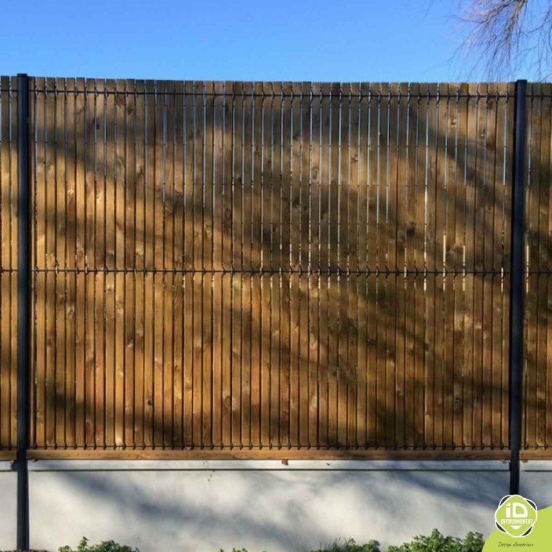 ID-Environnement - Kit d'occultation (brise-vue) en Bois PIN