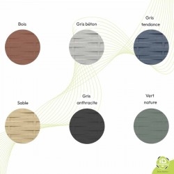 Lasure teintée pour clôture béton - Clôture béton imitation BOIS ou PIERRE