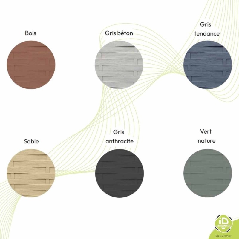 Lasure teintée pour clôture béton - Clôture béton imitation BOIS ou PIERRE