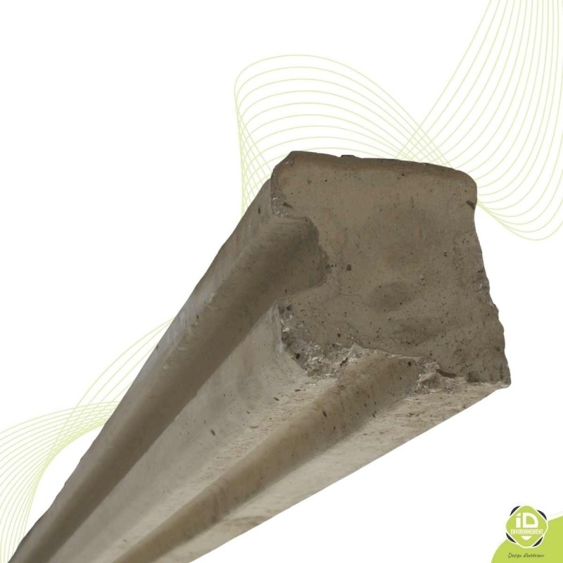 Poteau-cloture-béton-ANGLE-Double face-zoom