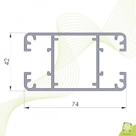 poteau-alu-cloture-ajouree-platine-section