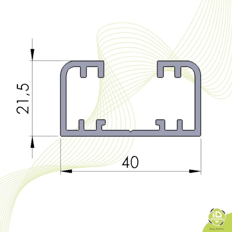 demi-poteau-alu-cloture-brise-vue-section