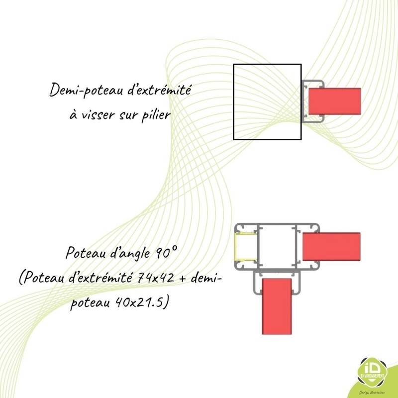 demi-poteau-alu-cloture-brise-vue-pose