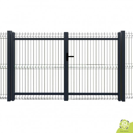 portail-grillage-treillis-mailles-200x55-gris