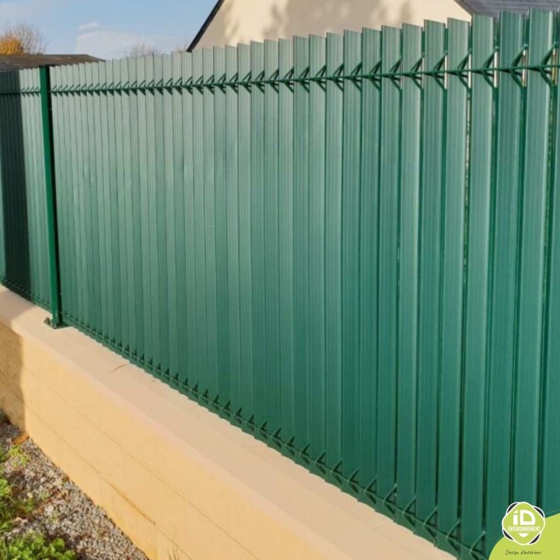 Kit-occultation-rigide-V-vert-grillage