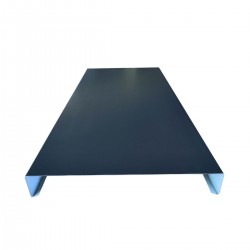 Couvertine en acier plié pour muret – longueur 2 m