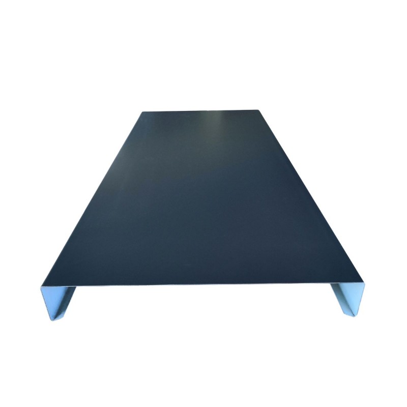 Couvertine en acier plié pour muret – longueur 2 m