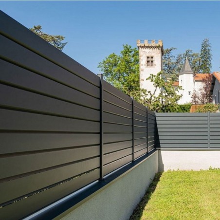 Couvertine aluminium sur mesure pour muret extérieur