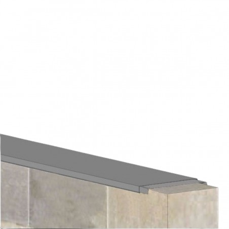 Schéma éclisse de jonction acier angle 90°